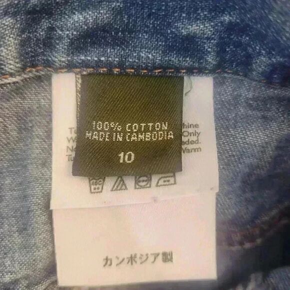 Eddie Bauer Women's Med Wash Blue Denim Cotton Cropped/Capri Jeans - Picture 6 of 10